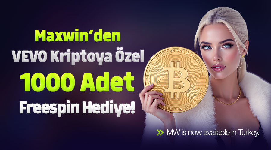 VEVOPAY KRİPTO YONTEMINE OZEL 1.000 FREESPIN!